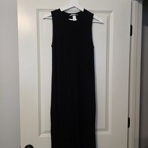 H&M Elegant Black Midi Dress